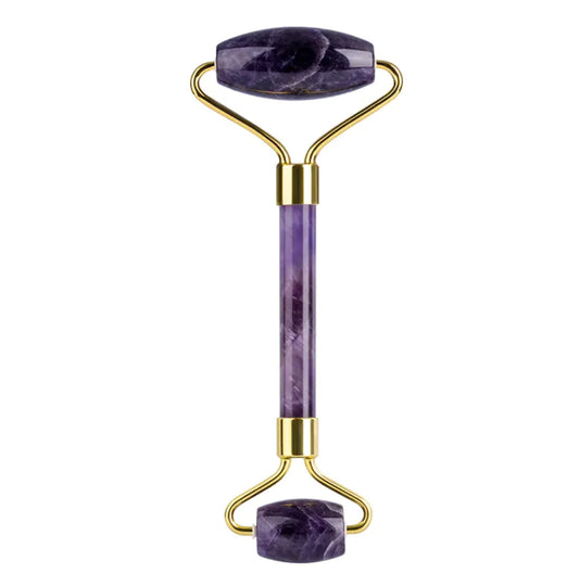 Quiet Stone Ritual — Amethyst Roller + Gua Sha Set